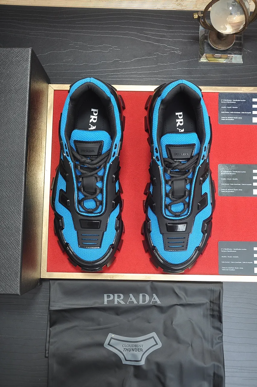 Men's shoes 💰620💶[PRADA] Top original items, new seasonal styles, high quality original items, top original breathable fabric + imported glue, imported stretch fabric inside with original cowhide foot pads, original air cushion outsole! Quality guaranteed! Code 38-45 (45 customized)